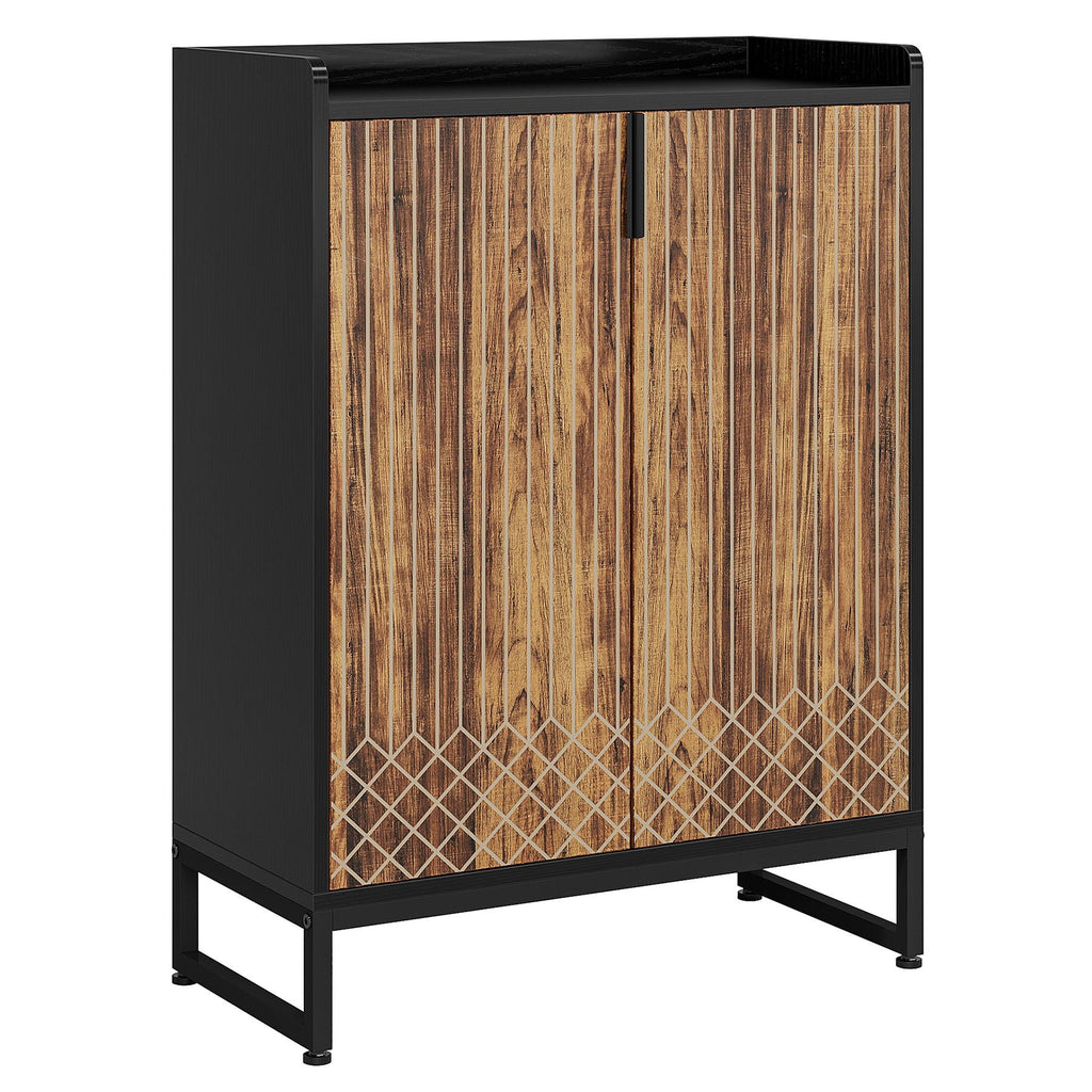 5 Tier Shoe Cabinet with Doors - Compact Storage Organizer