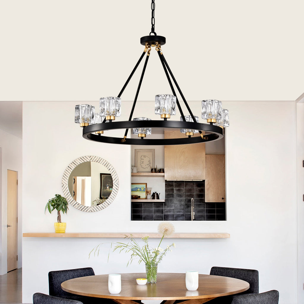 Matte Living Room Lighting with Modern Metal Finish - Gold & Matte Black