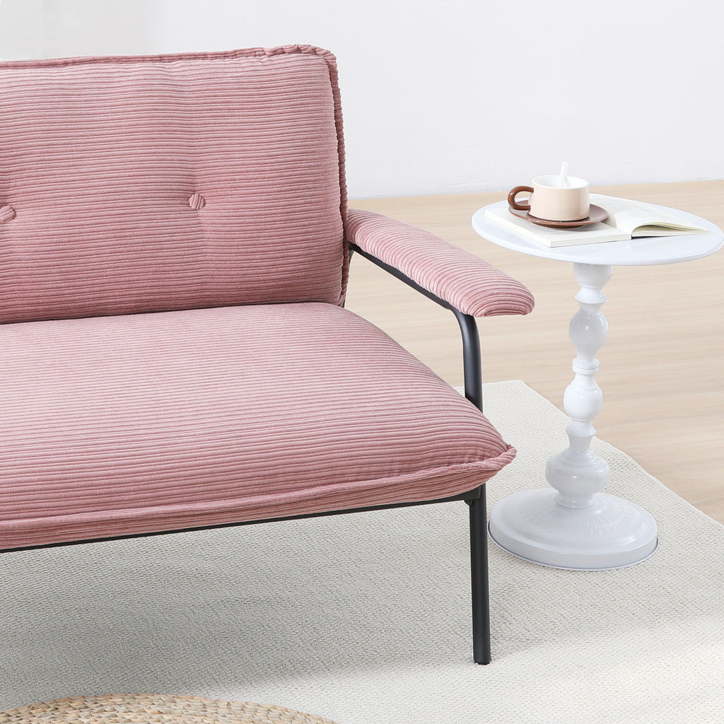 Modern Metal Frame Sofa With Sponge Filling For Compact Spaces And Versatile Use