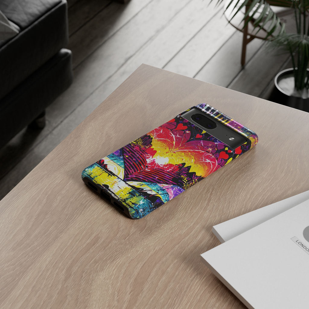 Vibrant Heart Sunset Tough Phone Case