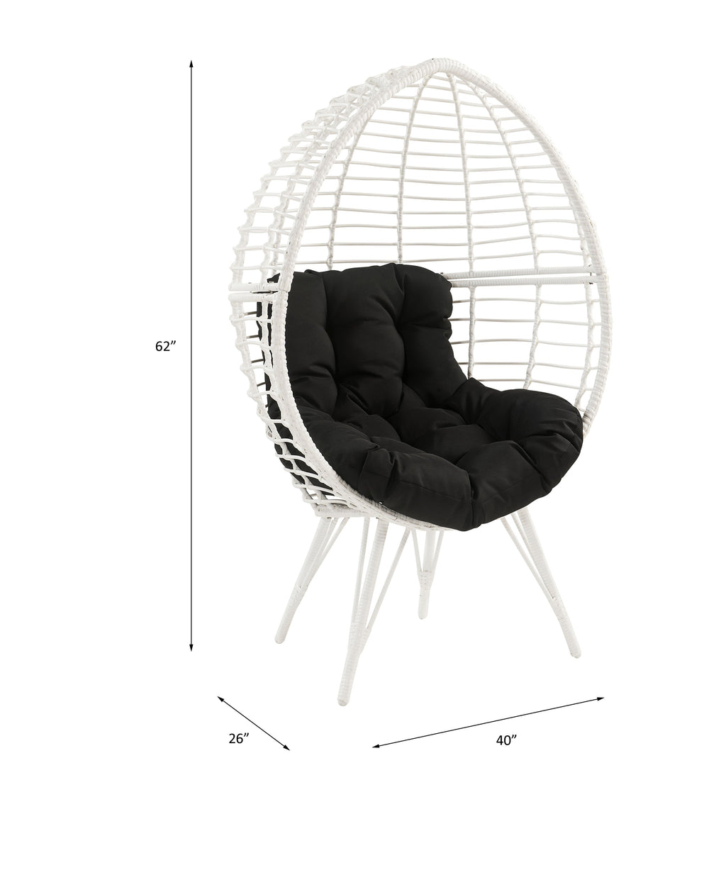 Galzed Patio Seating with Metal & Wicker Construction - Outdoor