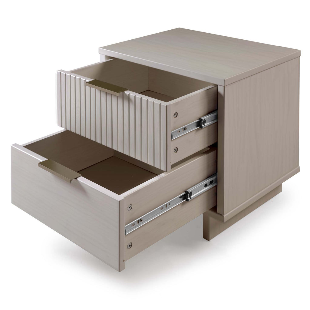 Granville Nightstand with 2 Drawers - Solid Wood Construction