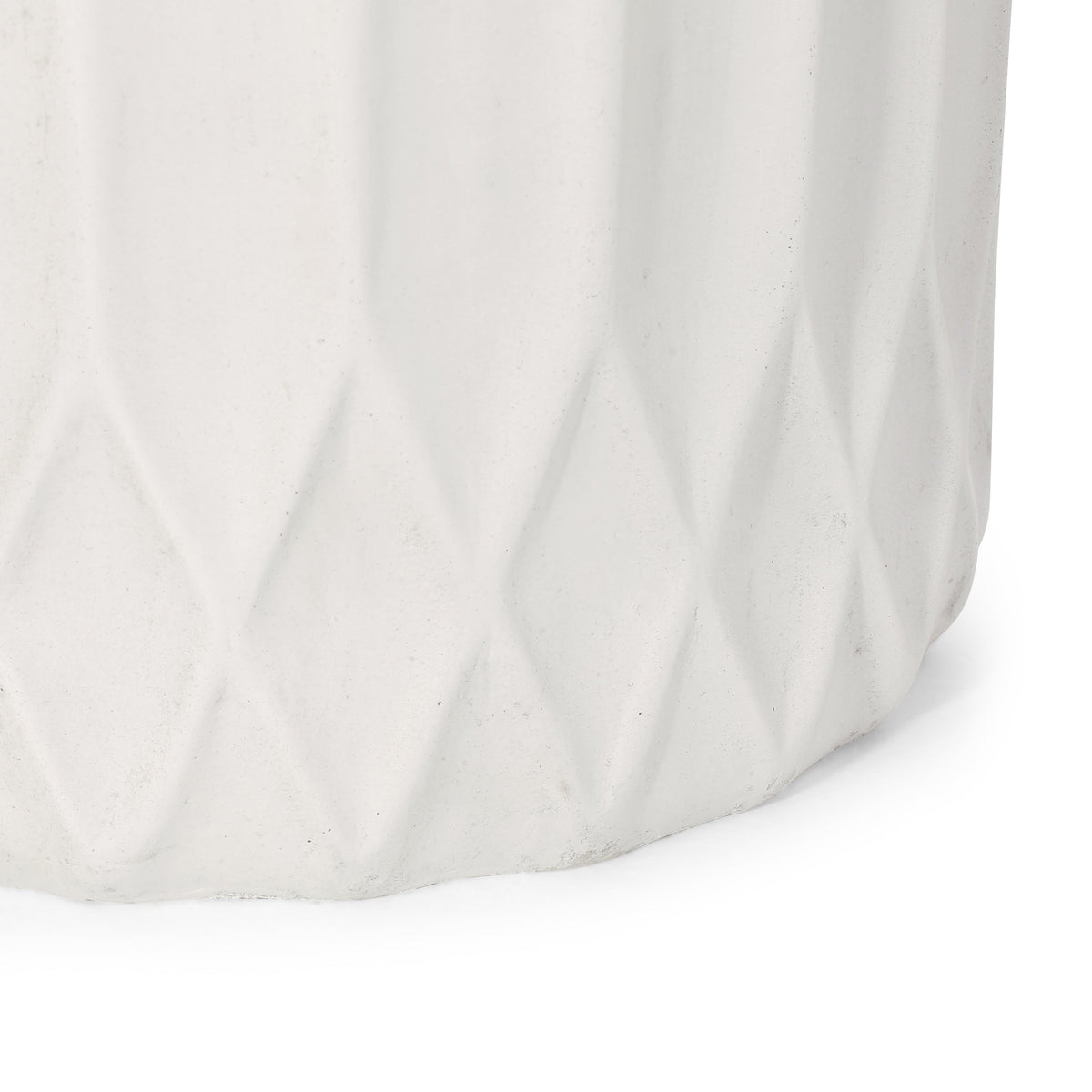 Antique White MGO Planter with Durable Magnesium Oxide Construction - 12.75" Cube