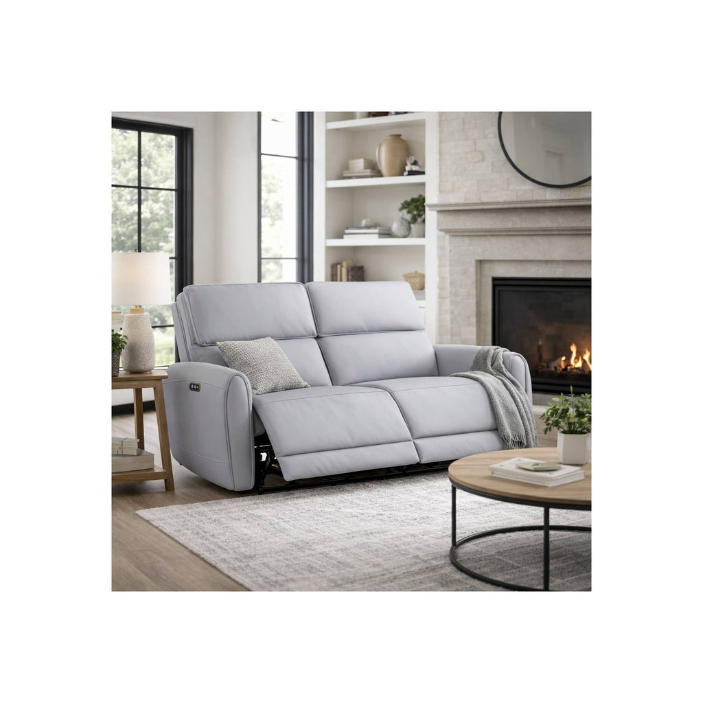 Power Motion Reclining Loveseat with USB Port - Gray