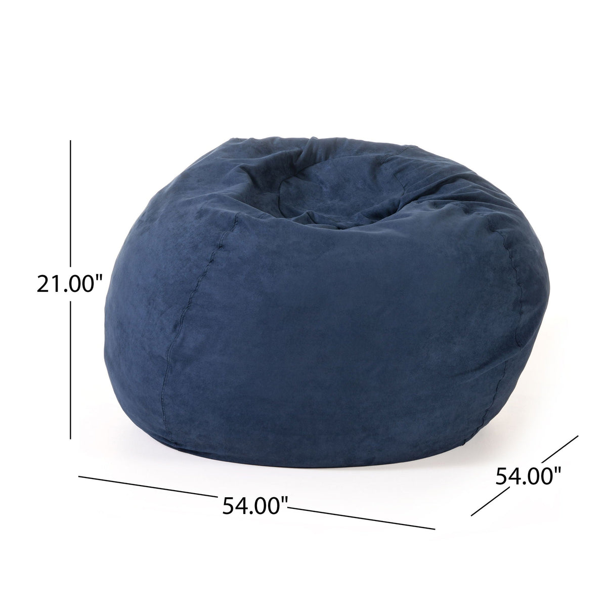 High Density Shredded Foam Bean Bag Chair with Removable Cover - Multiple Colors