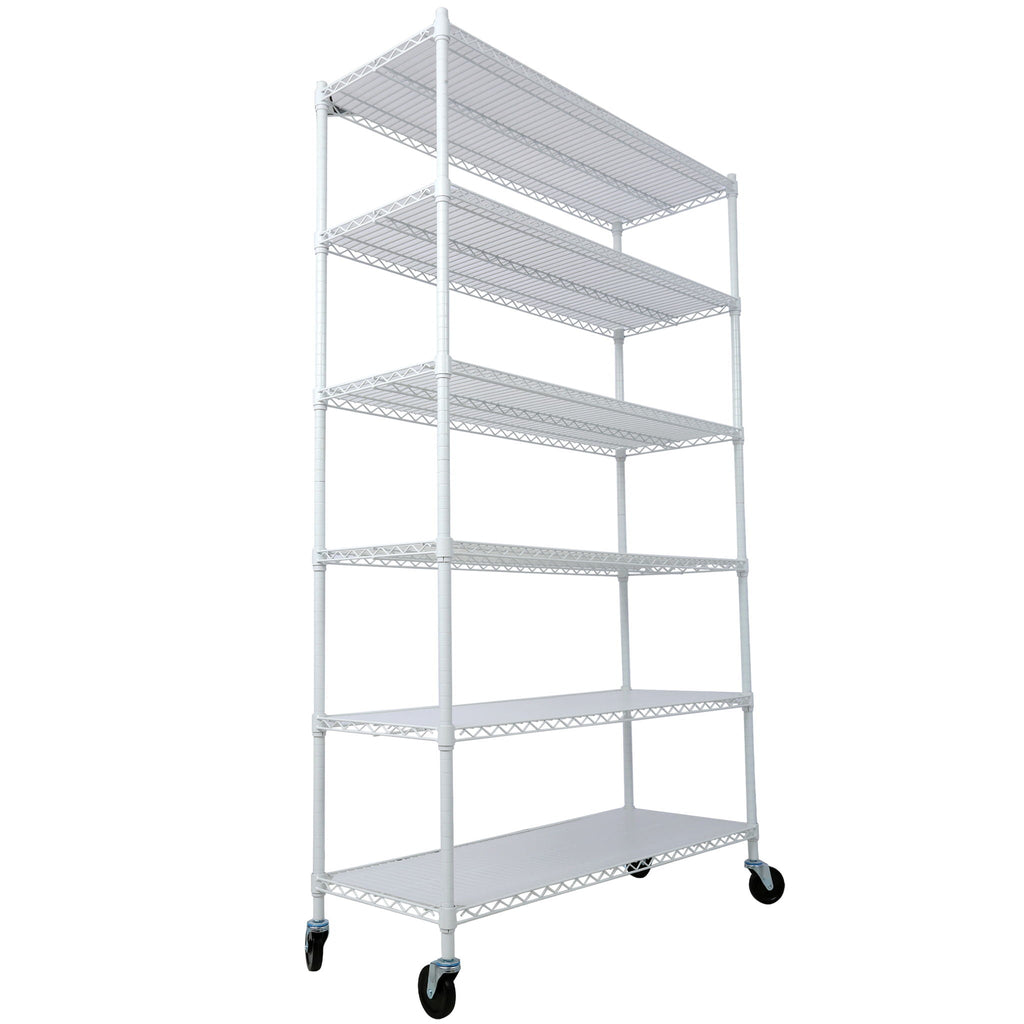 6 Tier Heavy Duty Metal Shelf Wire Shelving Unit