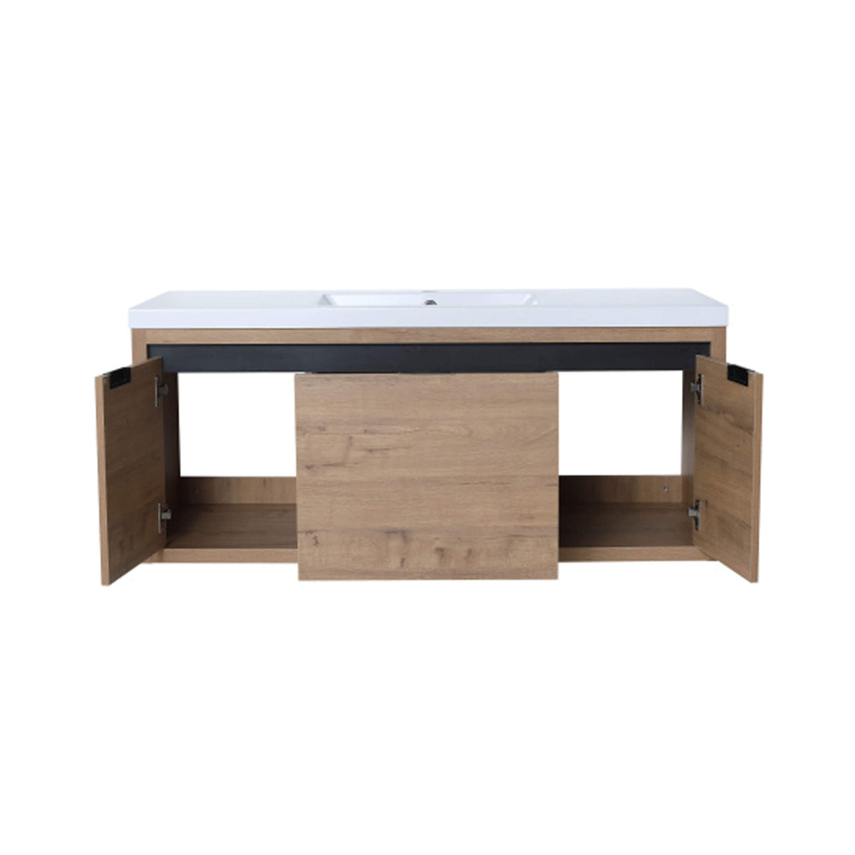 Floating Bathroom Vanity With Resin Sink Soft Close Doors (SAK82560)