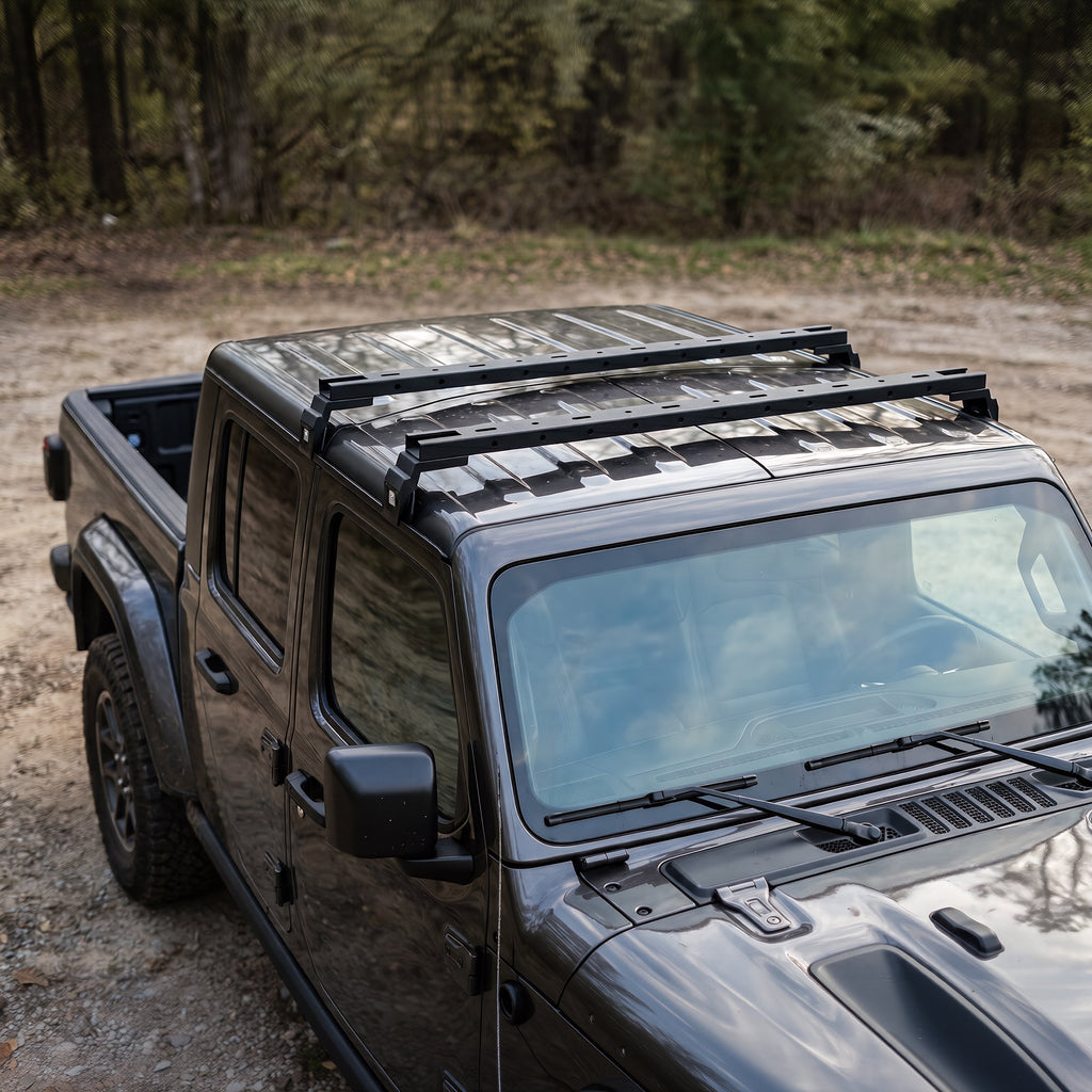 Carbon Steel Roof Rack Cross Bars with 400 lb Capacity - Black