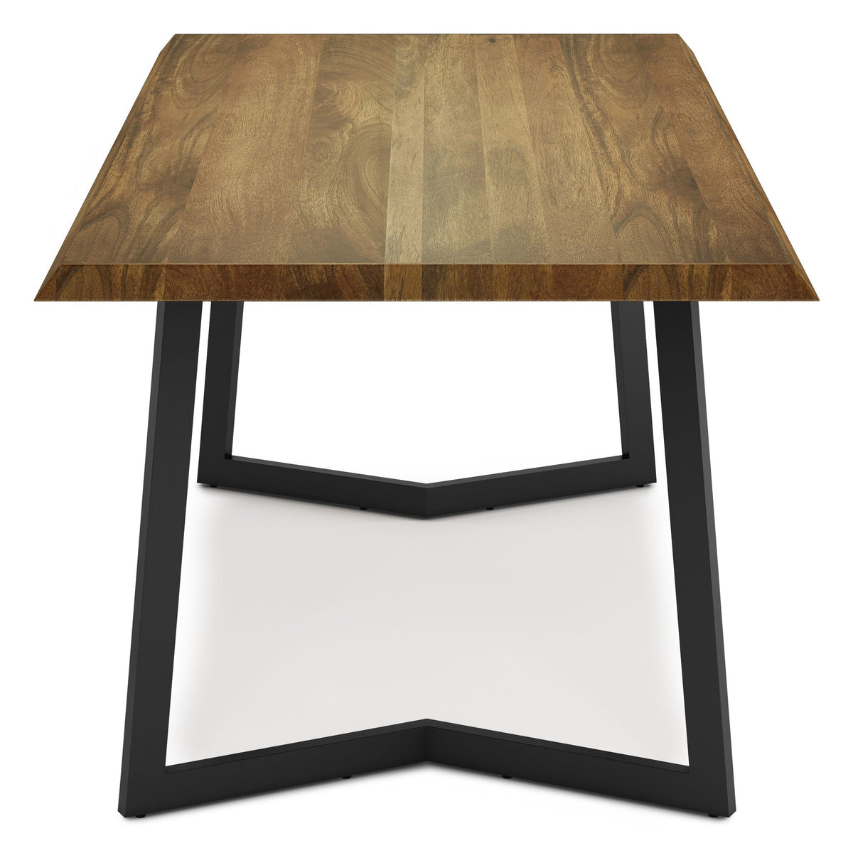 Watkins Dining Table with Solid Mango Wood Top - Dark Brown or Light Brown