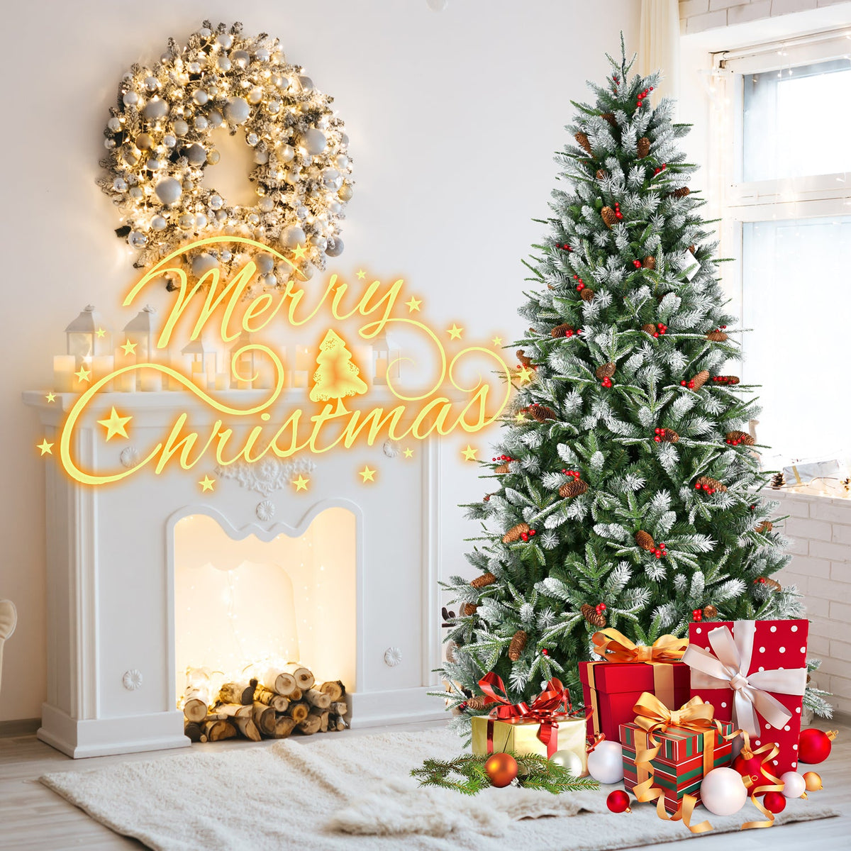 5FT Christmas Tree with 1131 Tips - Lush PVC Holiday Tree