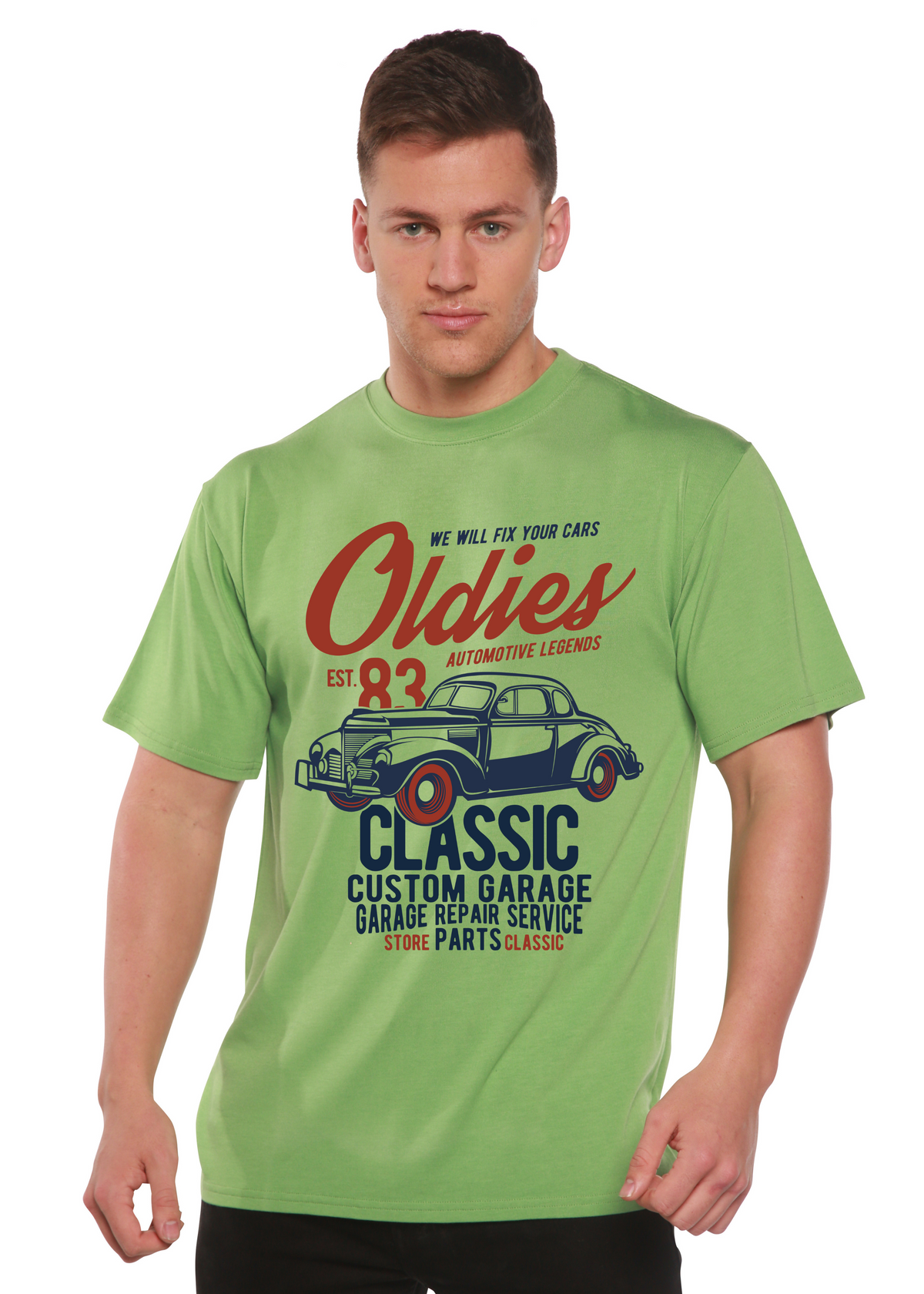 Oldies Spun Bamboo® Men's Bamboo Viscose/Organic Cotton Short Sleeve Graphic T-Shirt