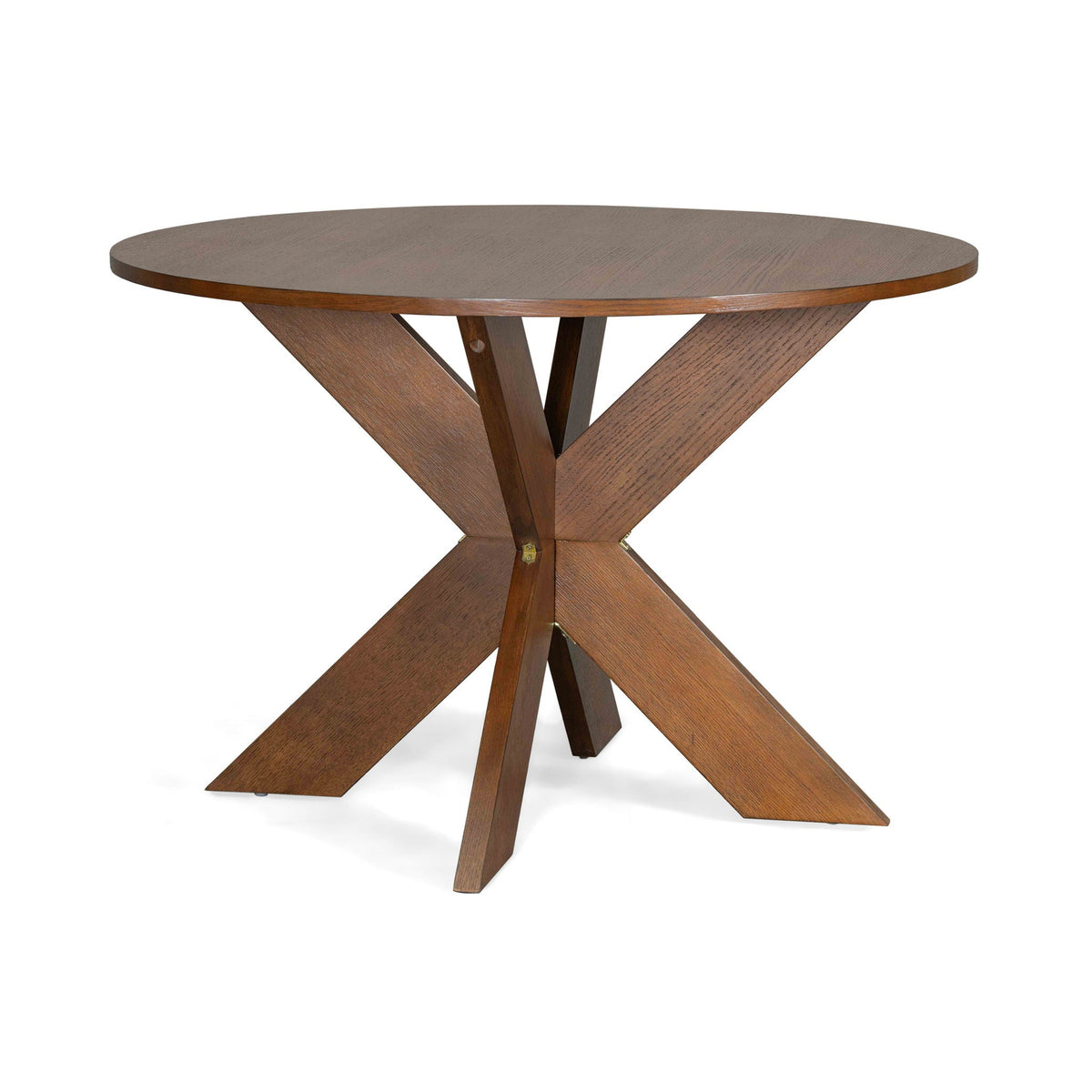 Round Dining Table with Durable MDF Construction - Cherry