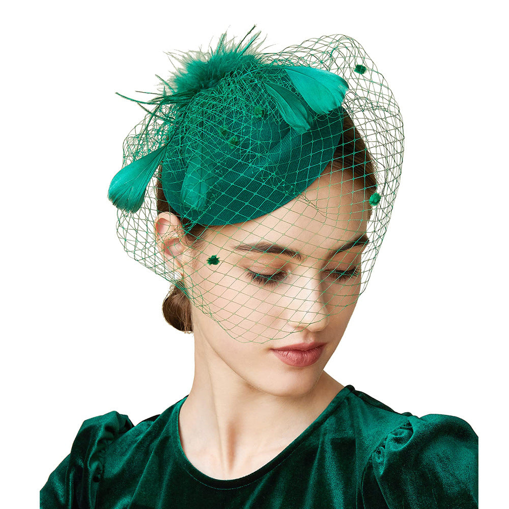 Ladies Feather Top Hat