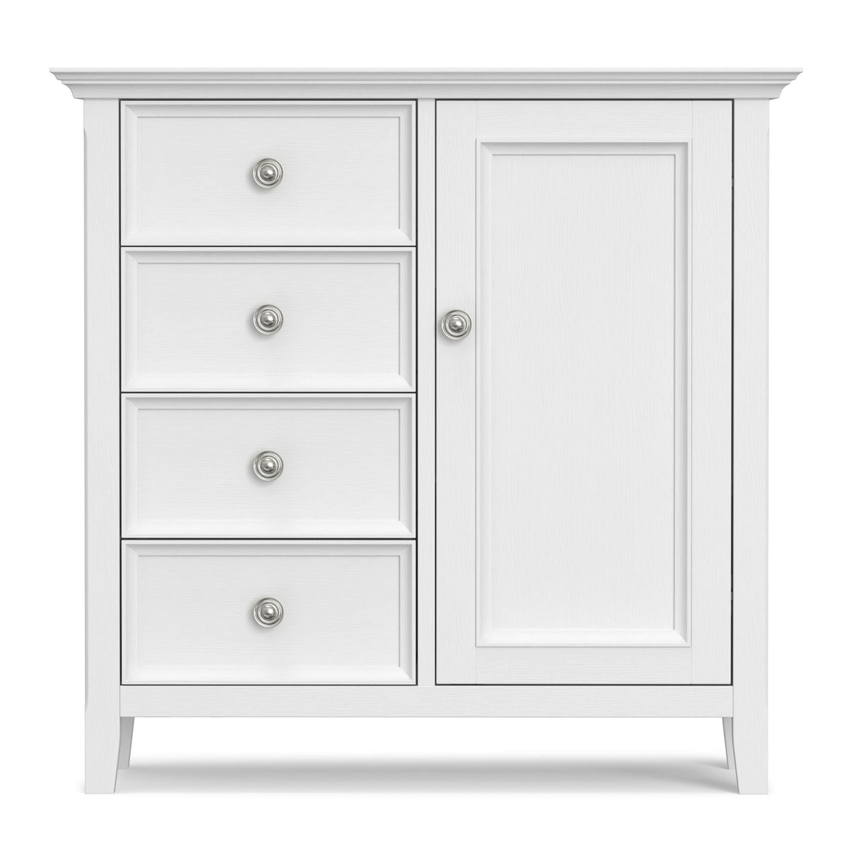 Handcrafted Medium Storage Cabinet with Adjustable Shelves - Dark Brown, Light Brown, Black, White