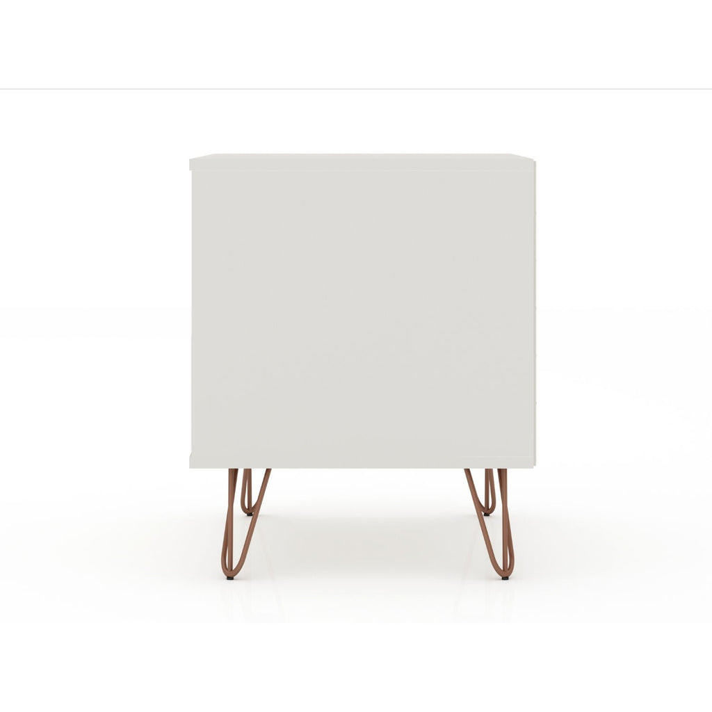 2 Drawer Nightstand with Durable Splayed Legs - Multiple Colors
