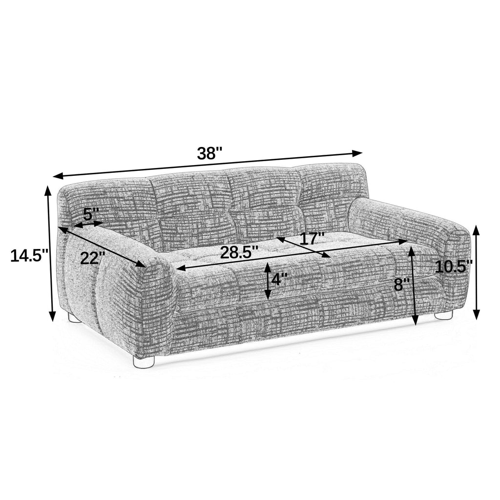 Modern Pet Sofa With Backrest And Armrests