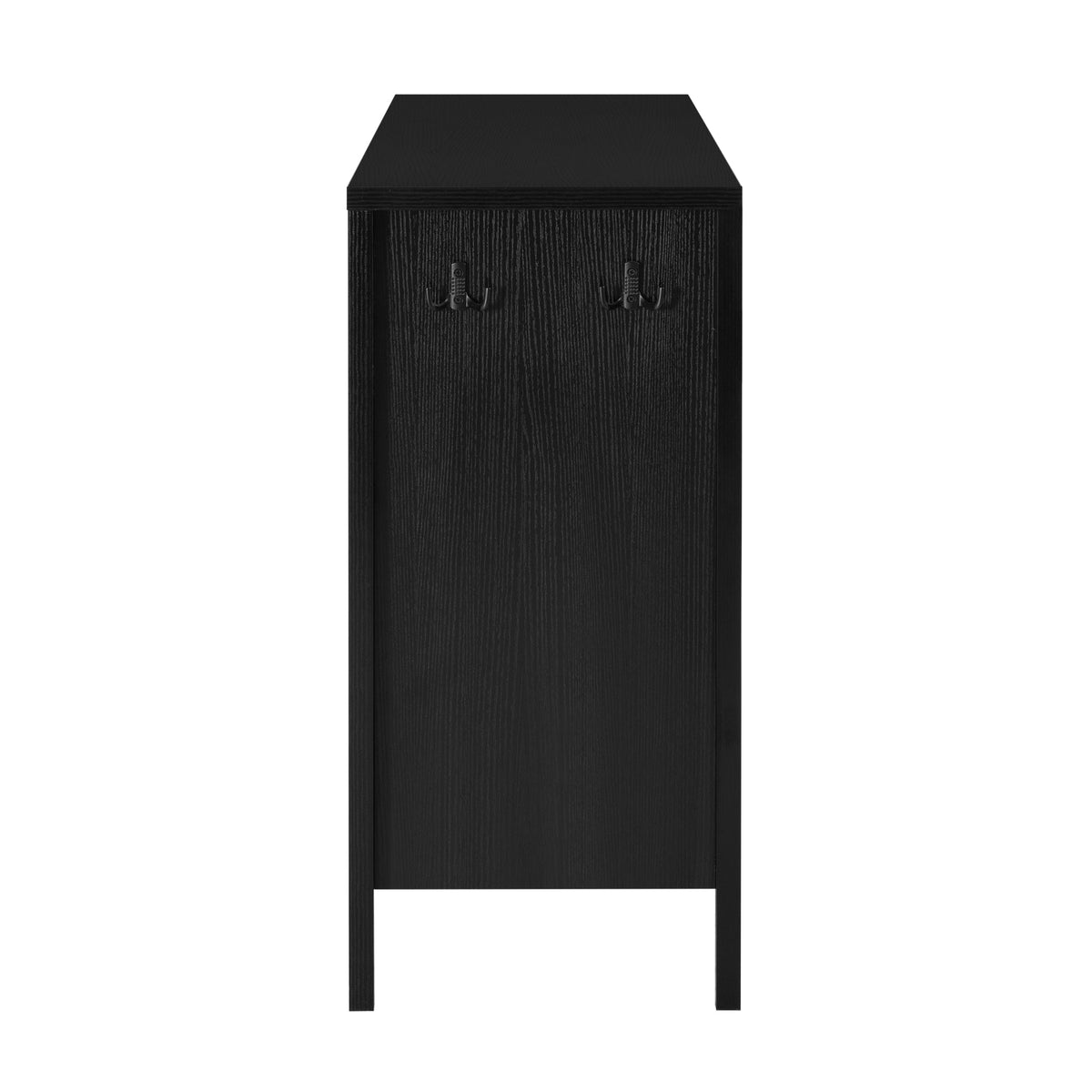 55.1" Storage Sideboard with 4 Doors - MDF, Black or Navy Blue