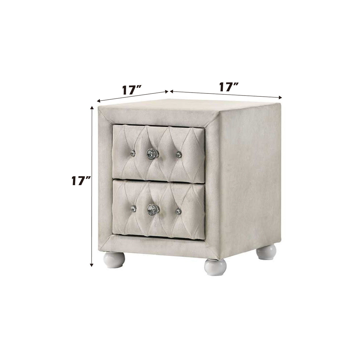 Reggie - Nightstand - Beige