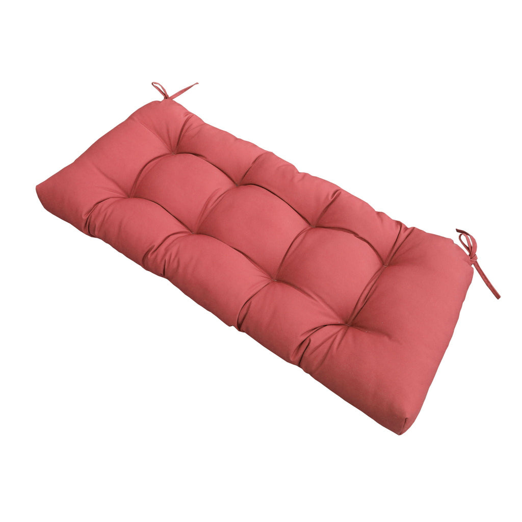 Outdoor Bench Cushion with Weather-Resistant Fabric - Red, Dark Gray, Light Blue, Blue