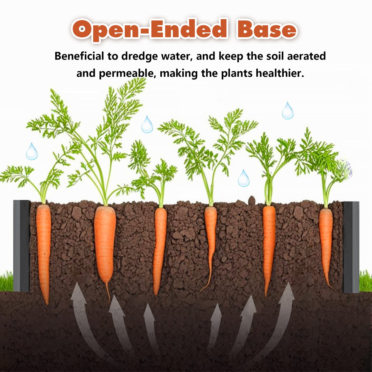Metal Raised Garden Bed Kit with Gloves - Galvanized Steel