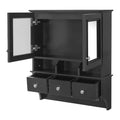 Modern Bathroom Mirror Cabinet With Drawers, Organizer Hooks, And High-Definition Mirrors