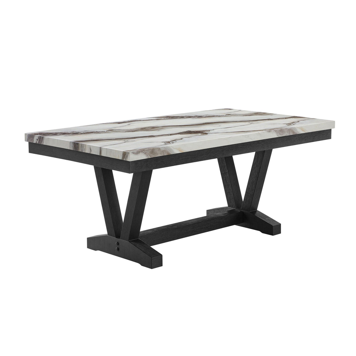 Panda - Dining Table And Trestle Base - Black