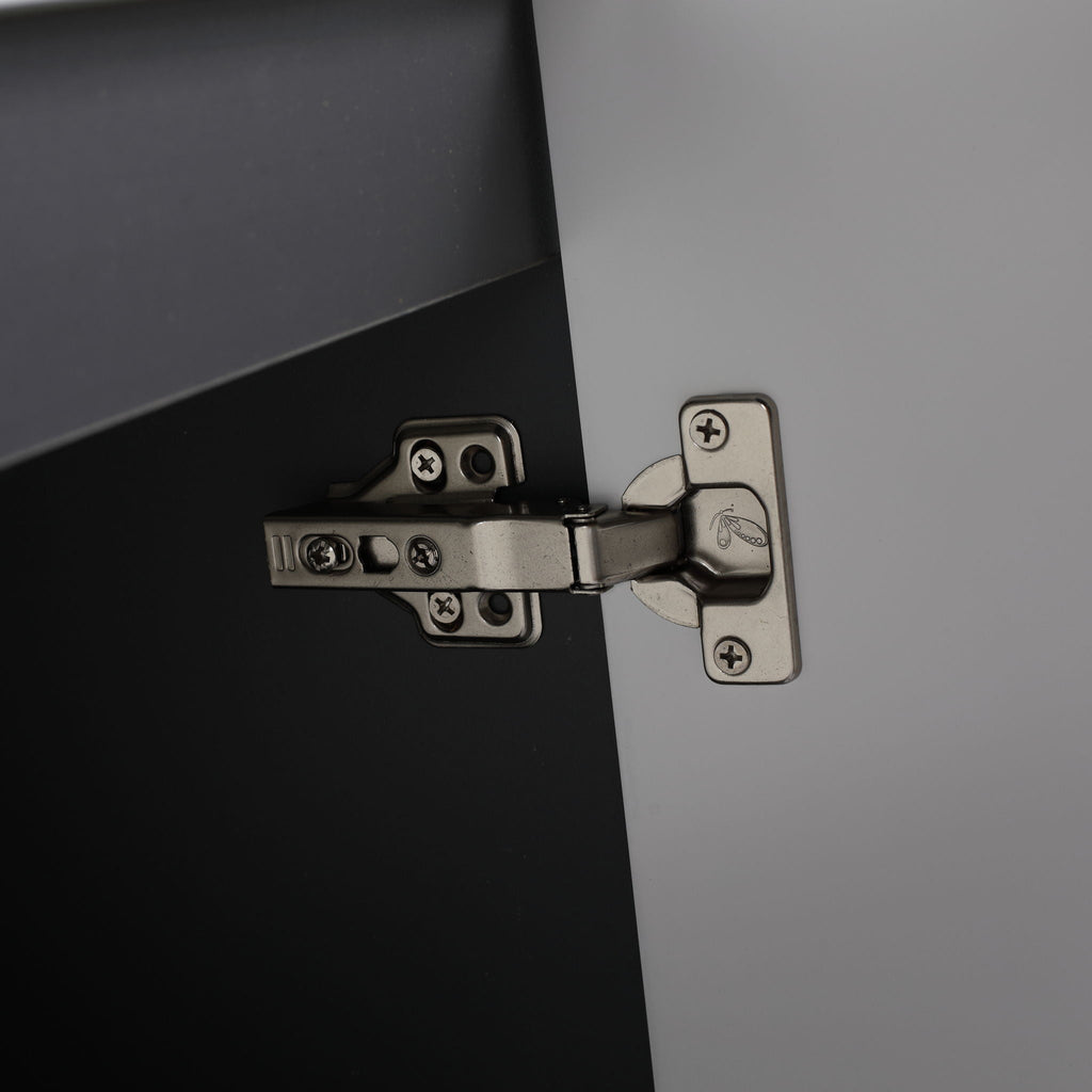 Modern Freestanding Bathroom Vanity with Soft Close Cabinet Doors - Pearl Silver, White, or Dark Green