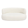 Shep - Curved Dog Sofa Bed Medium - Ivory White