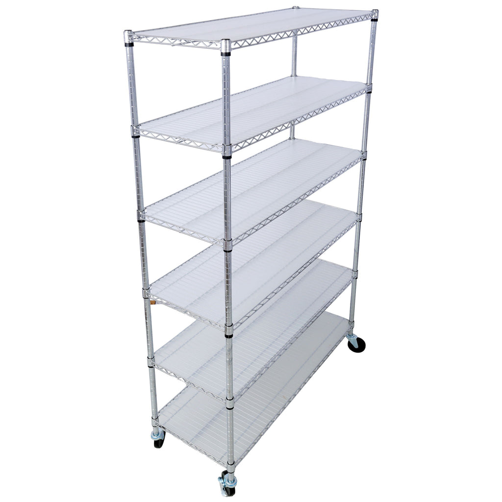 6 Tier Heavy Duty Metal Shelf Wire Shelving Unit