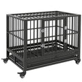 Pawhut 36" Heavy Duty Dog Crate Metal Cage Kennel