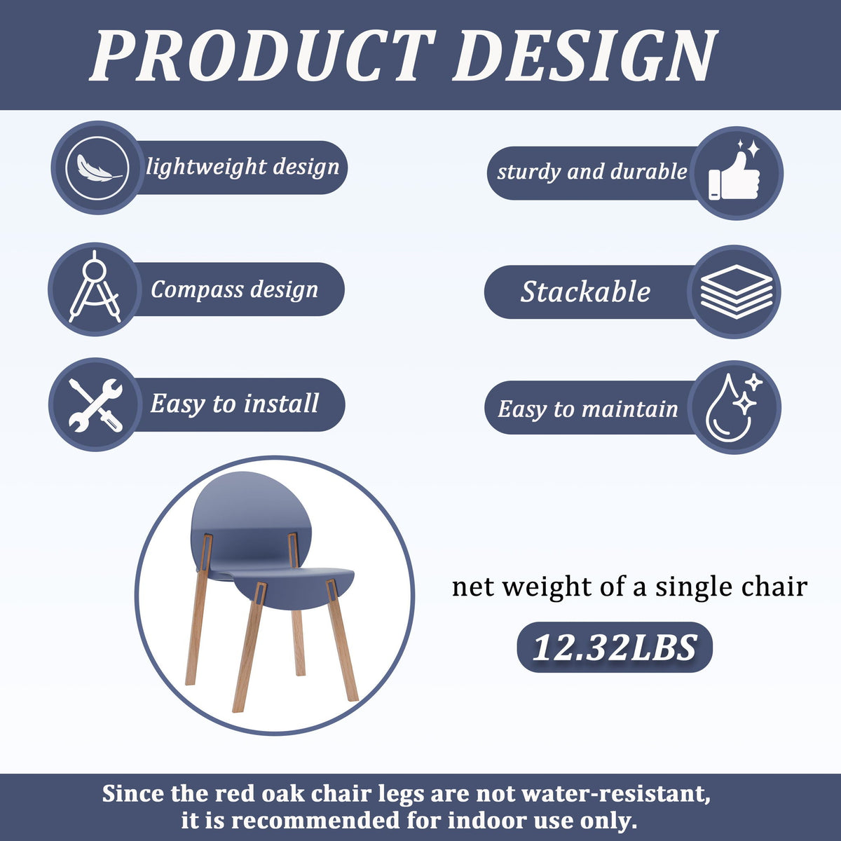 Traditional 4 Piece Outdoor Chair Set with Round Table - Multiple Colors