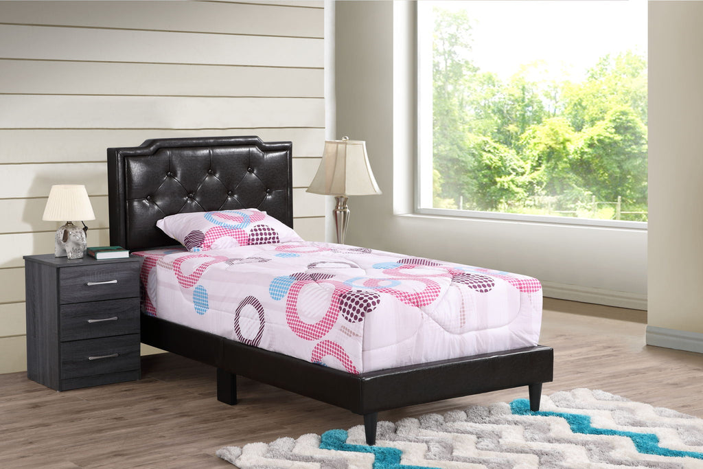 Button Tufted Upholstered Bed with Charming Design - Multiple Colors