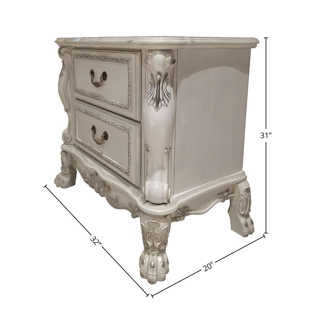 Dresden II Nightstand - White