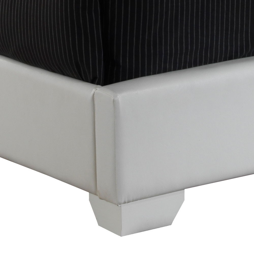 Elegant Platform Bed with Upholstered Finish - Multiple Colors