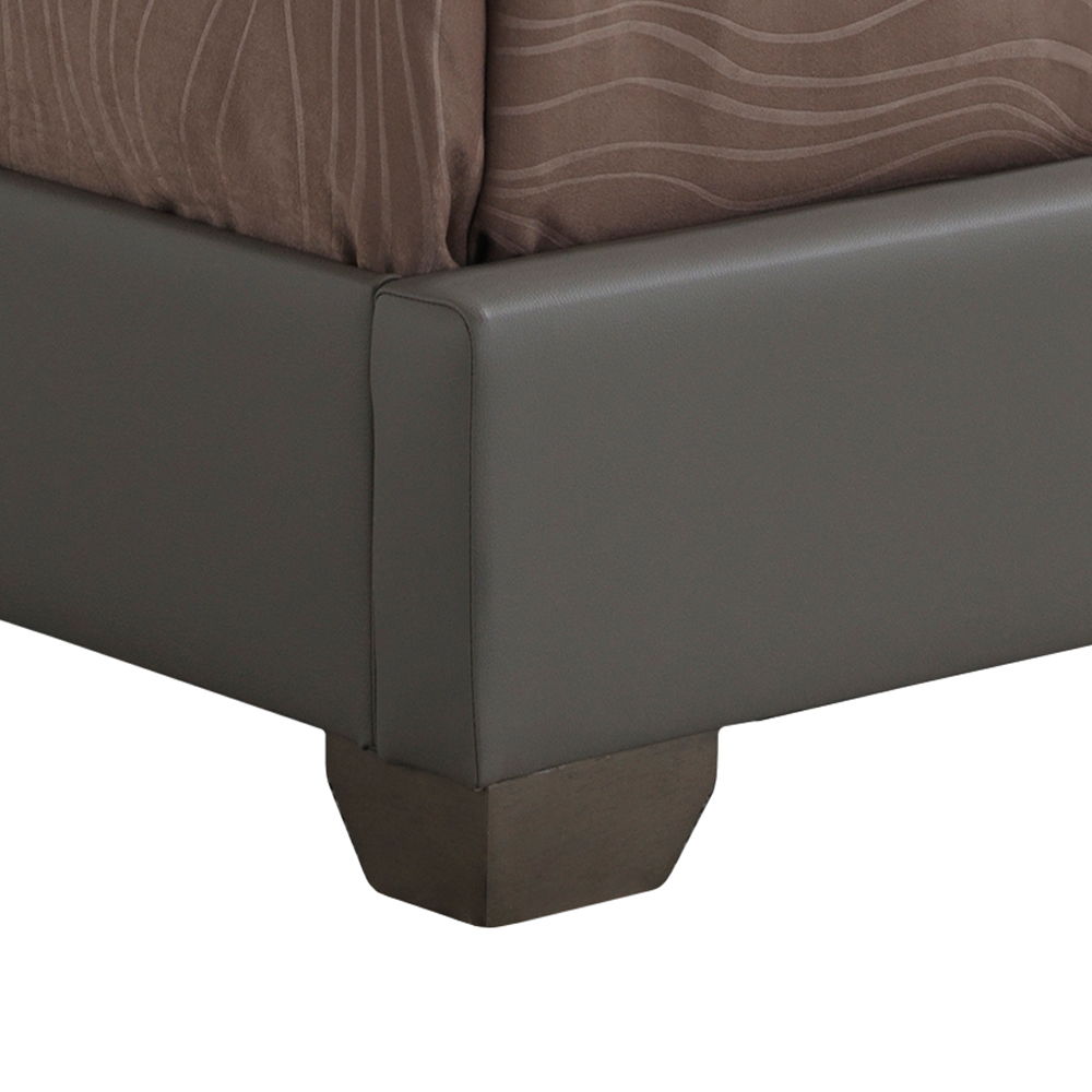 Elegant Platform Bed with Upholstered Finish - Multiple Colors