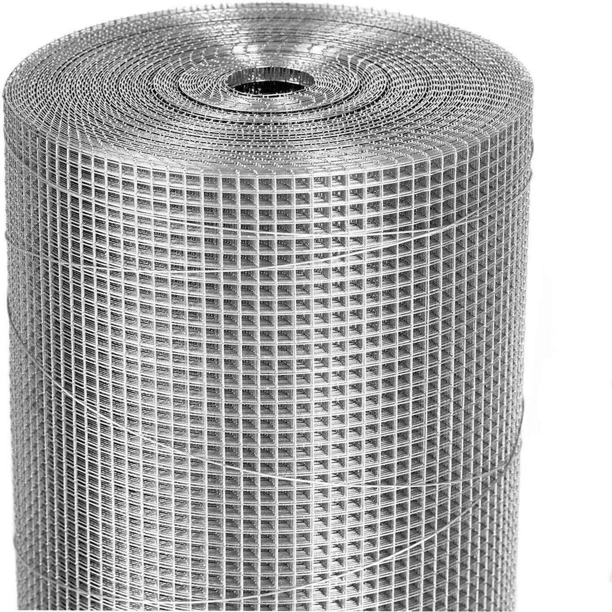 Wire Mesh Fence Roll 60in x 50ft, 1/2in x 1/2in 19GA Galvanized Steel Poultry Netting