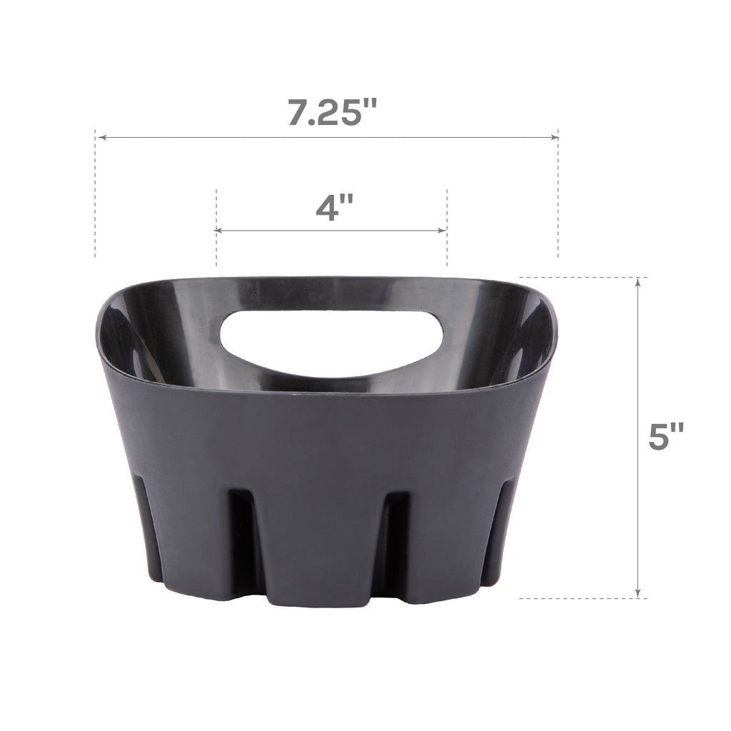 Antimicrobial Universal Drip Tray for Toilet Plunger (Black)