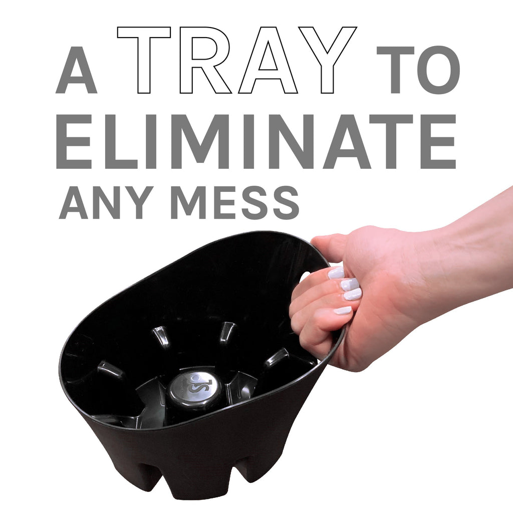 Antimicrobial Universal Drip Tray for Toilet Plunger (Black)