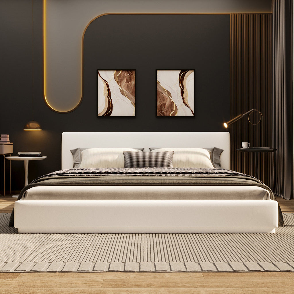 Soft and Comfortable Upholstered Bed – Queen Size