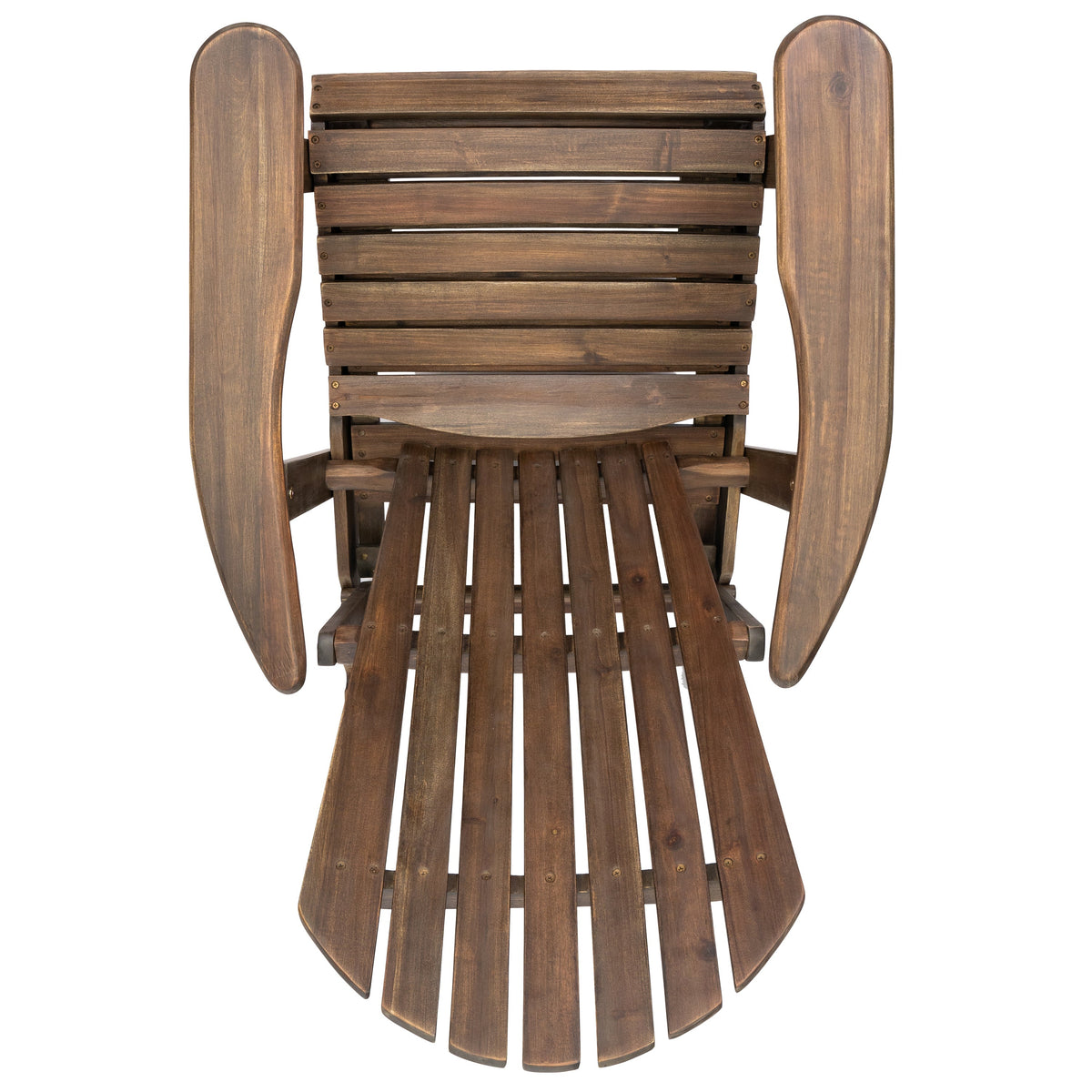 Malibu Adirondack Chair with Foldable Design - Acacia Wood