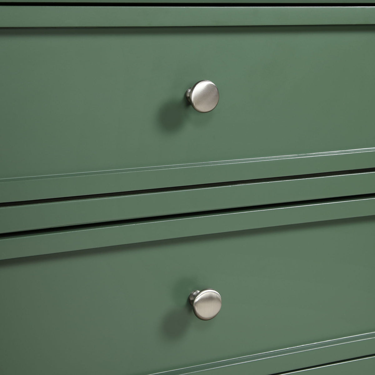 3 Drawer Nightstand with Metal Glides - White, Blue, Dark Green