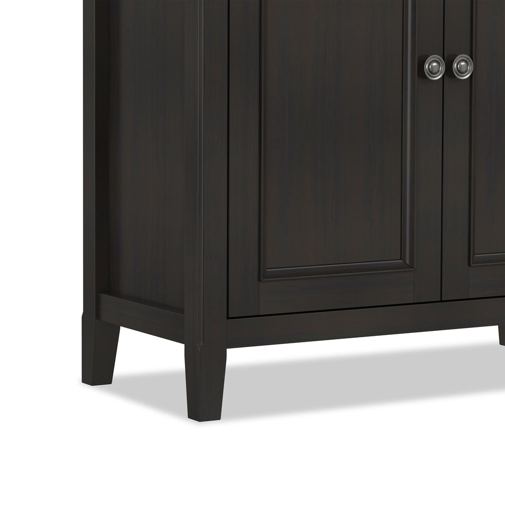 Amherst 2 Door Storage Cabinet with Adjustable Shelving - Brown