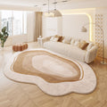 Cream Colored Stain-resistant And Easy To Maintain Cashmere Look Rug