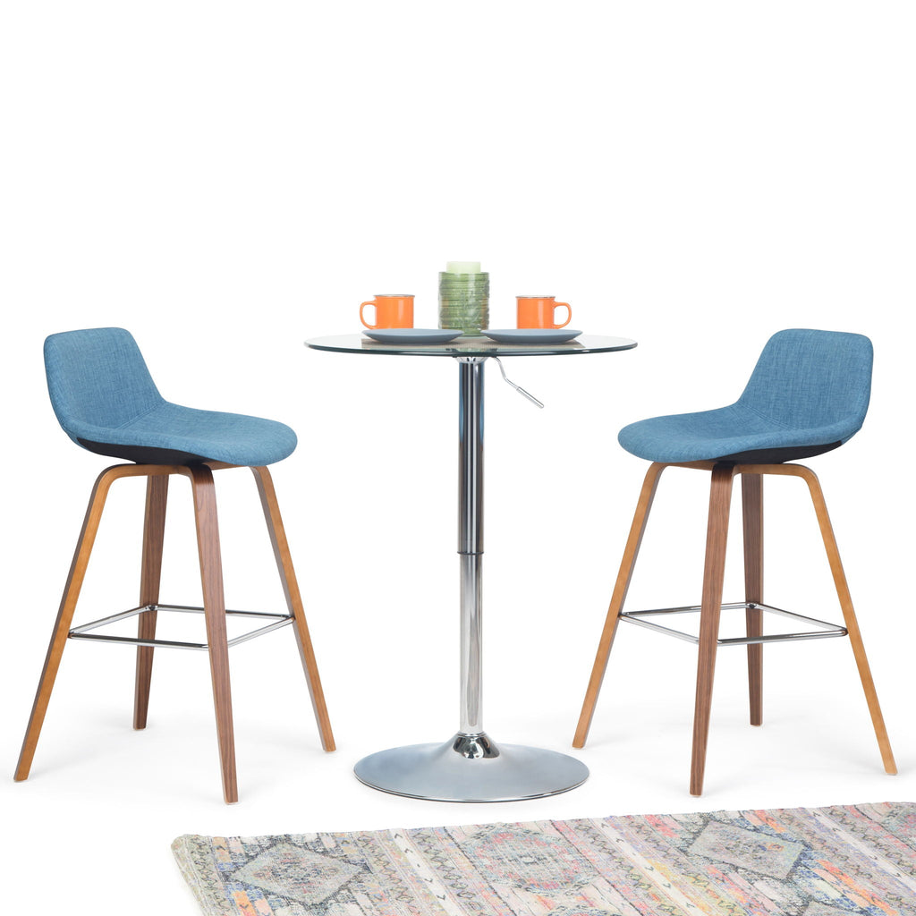 Bentwood Counter or Bar Height Stool Set of 2 with Foot Rest – Multiple Colors