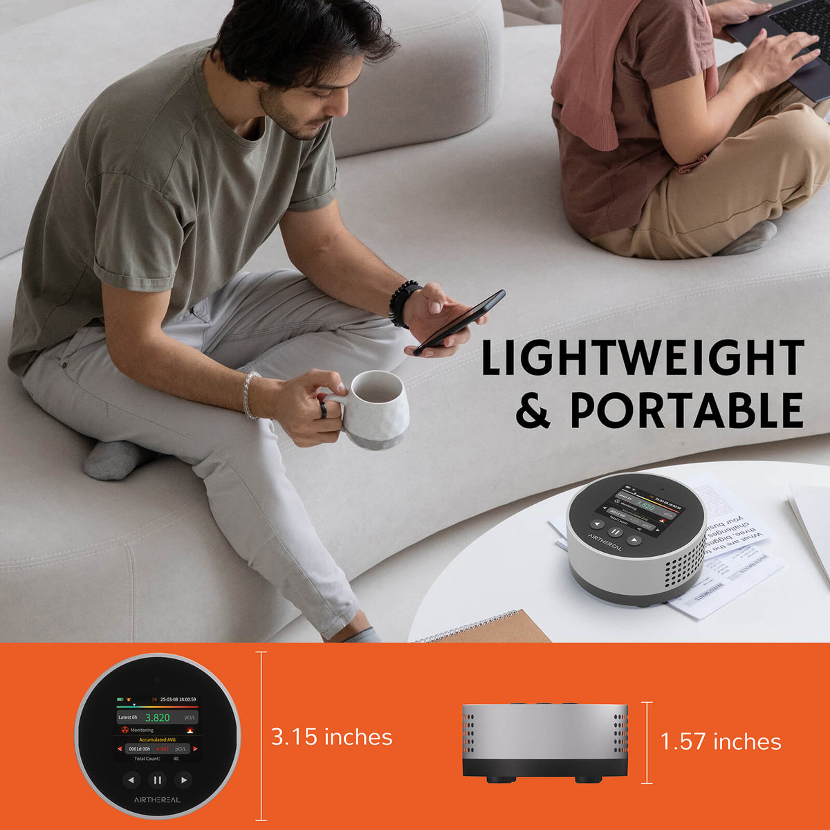RM-65 Radon Detector for Home Basement