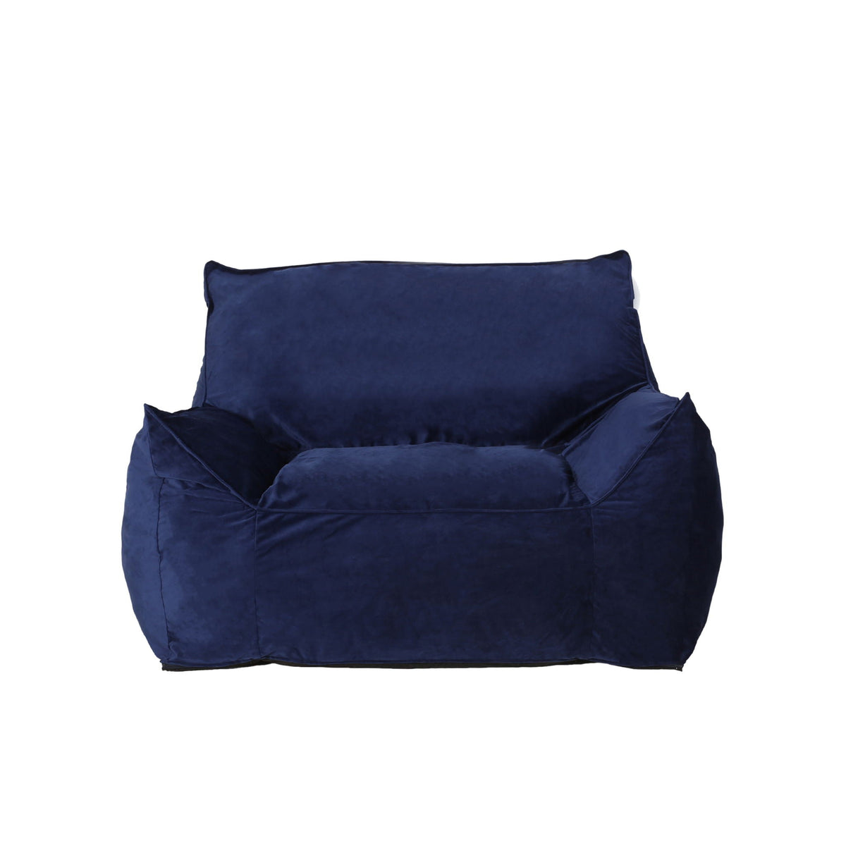 Allea Bean Bag Chair with Armrests - Fabric - Multiple Colors