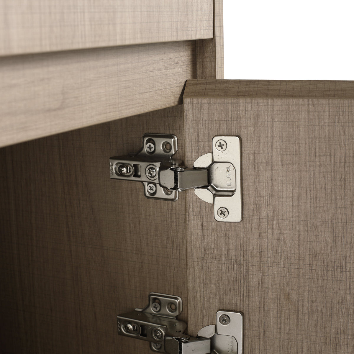 32-Inch Wall-Mounted Bathroom Vanity with Soft Close Doors - Walnut