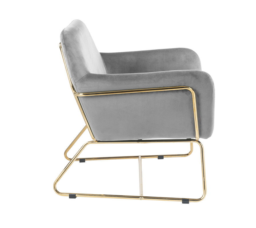 Keira - Accent Chair With Metal Base