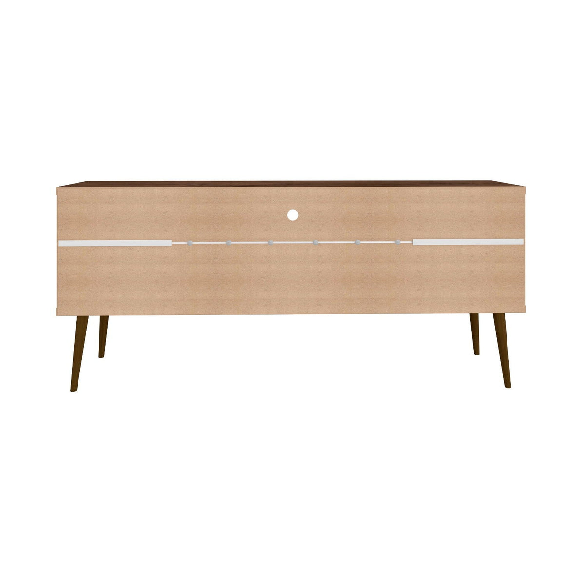 Modern Design TV Stand with Concealed Storage - White or Yellow
