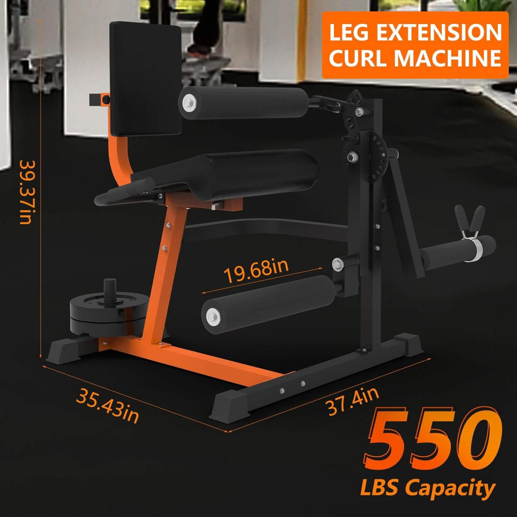 550LBS Adjustable Lower Body Leg Extension And Curl Machine (SAK16390)